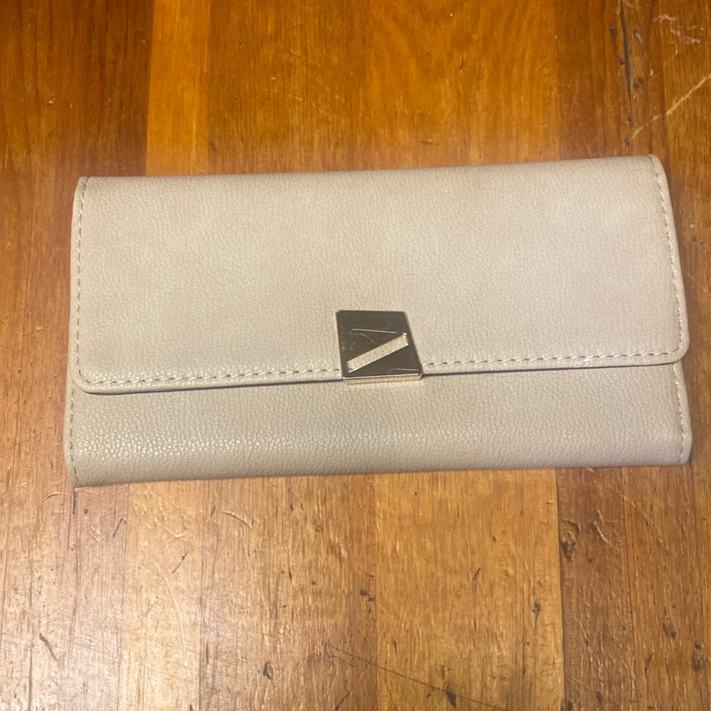 Cute faux leather tan wallet